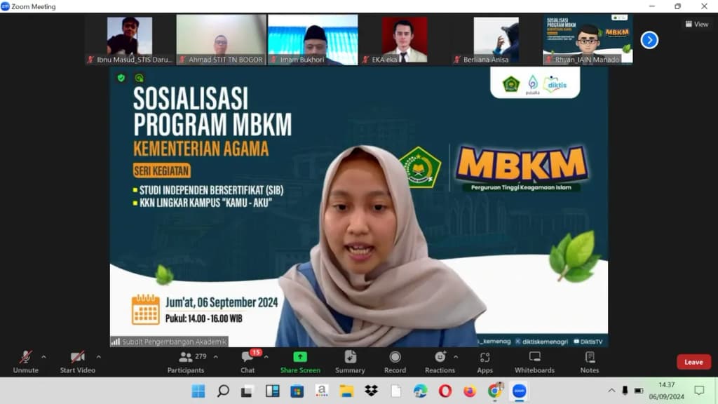 SOSIALISASI PROGRAM MBKM KEMENTERIAN AGAMA