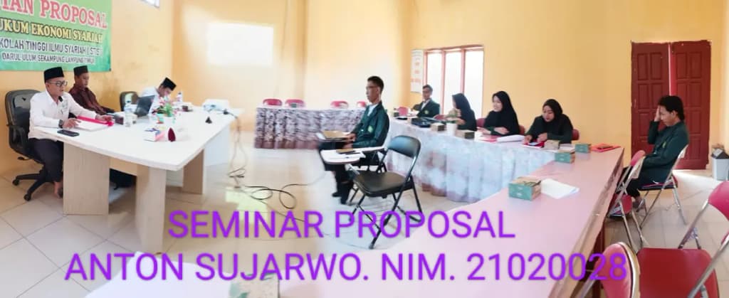 STIS Darul Ulum Lampung Timur Gelar Seminar Proposal Prodi Ekonomi Syariah dan Hukum Ekonomi Syariah