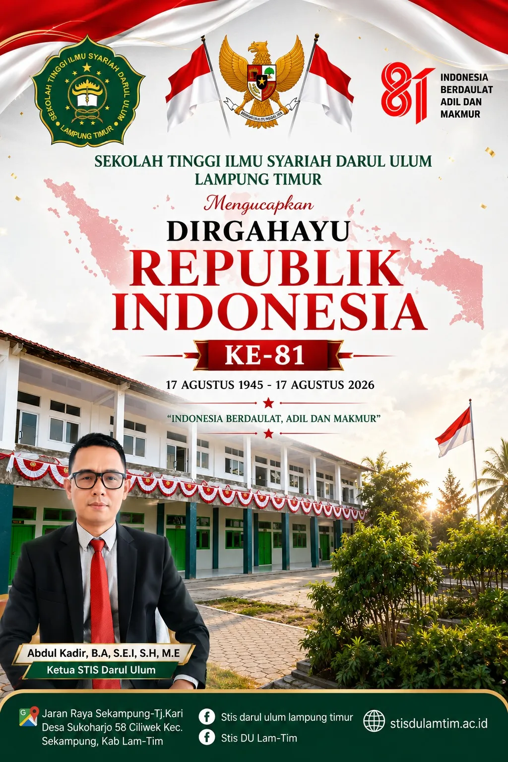 STIS DU Ucapkan Selamat Hari Kemerdekaan Republik Indonesia ke-81 Tahun 2026