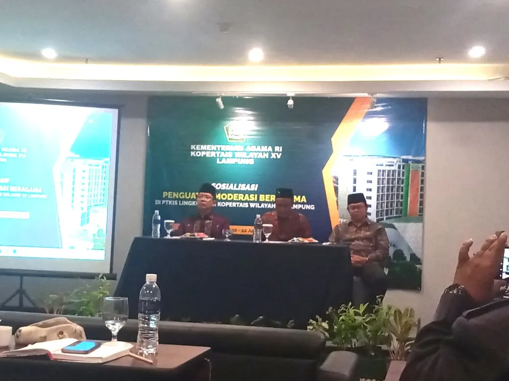 STIS Darul Ulum Lampung Timur Mengirimkan 1 Peserta untuk mengikuti Sosialisasi Penguatan Moderasi Beragama Di PTKIS Lingkungan Kopertais Wilayah XV Lampung.